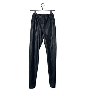 Wilfred Free Aritzia Size M Faux Leather Leggings in Black